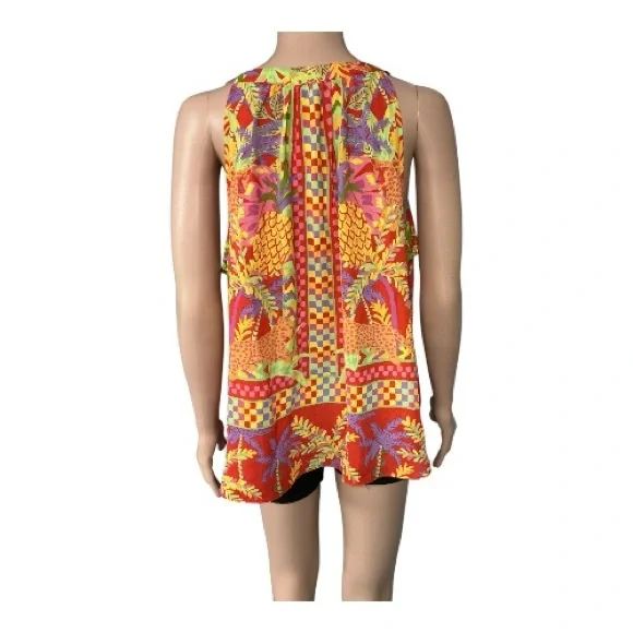 Rose & Olive - NWT - Colorful Sleeveless Boho Blouse - Picture 4 of 4